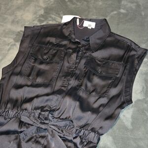 Black Sleeveless Jumpsuit